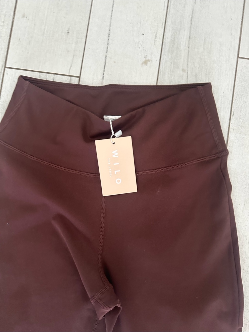 High-Rise Flare Pants in Deep Brown - Picture 3 of 4